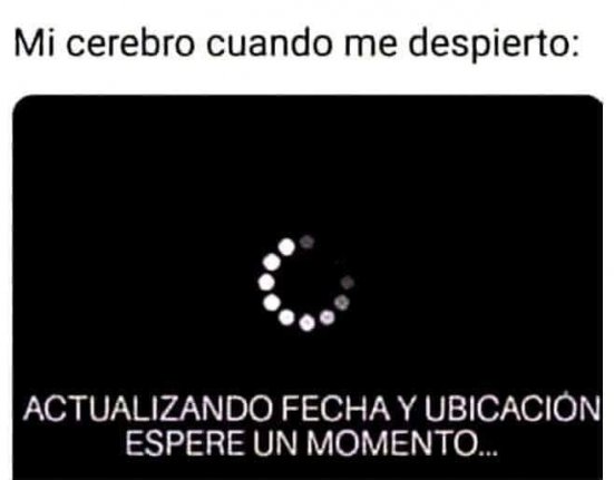 Yo todos los días cuando me despierto