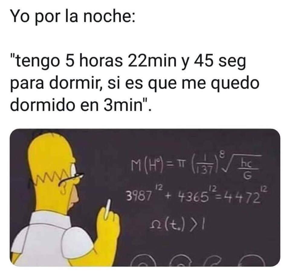 Yo todas las noches...