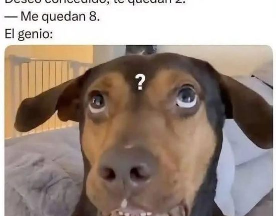 Yo pidiendo deseos al genio